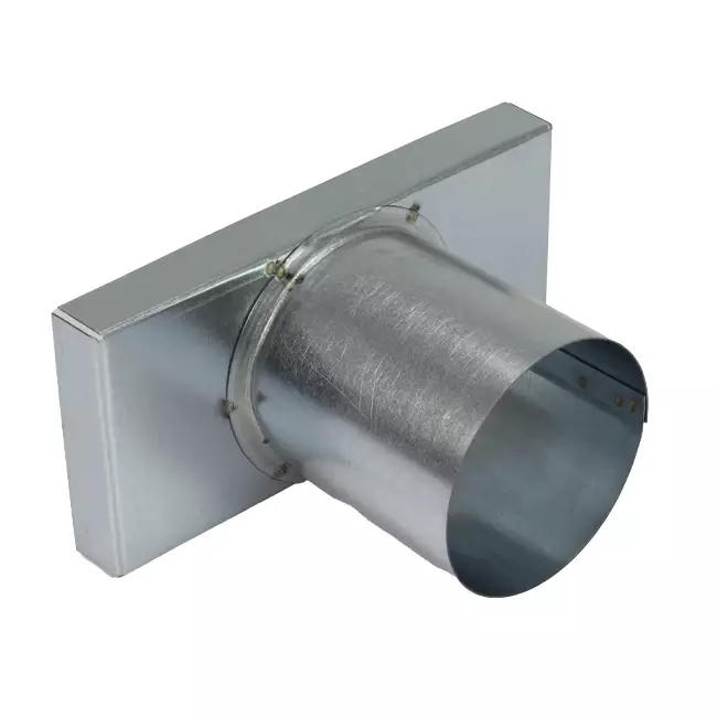 Pokrywa 170x80 mm z przyłączem o średnicy 80 mm do rury spalinowej