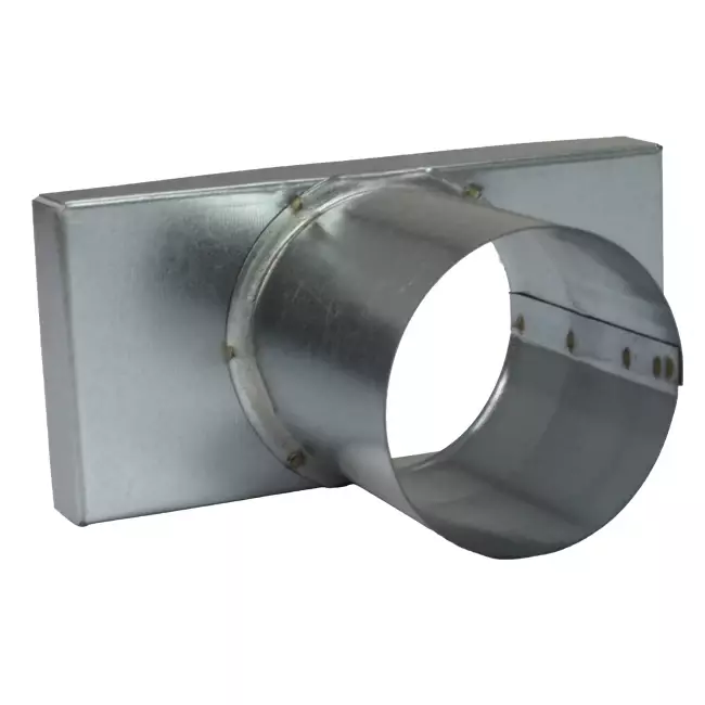 Pokrywa 170x80 mm z przyłączem o średnicy 80 mm do rury spalinowej