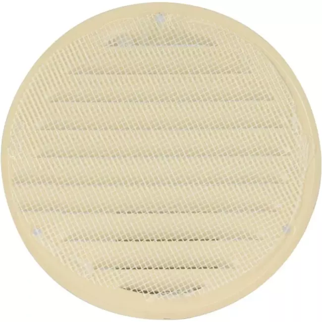 Kratka wentylacyjna metalowa okrągła Ø125 mm beżowa - MR125Y
