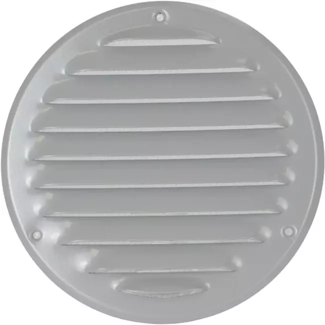 Kratka wentylacyjna metalowa okrągła Ø125 mm szara - MR125P