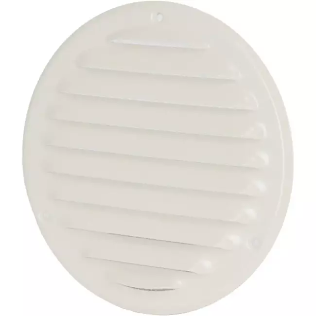 Kratka wentylacyjna metalowa okrągła Ø 160mm biała - MR160
