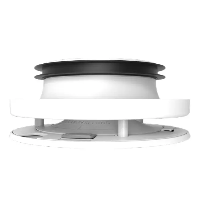 Regulowany zawór zasilający i spustowy Vent-Axia Uniflexplus RV 100 mm - biały