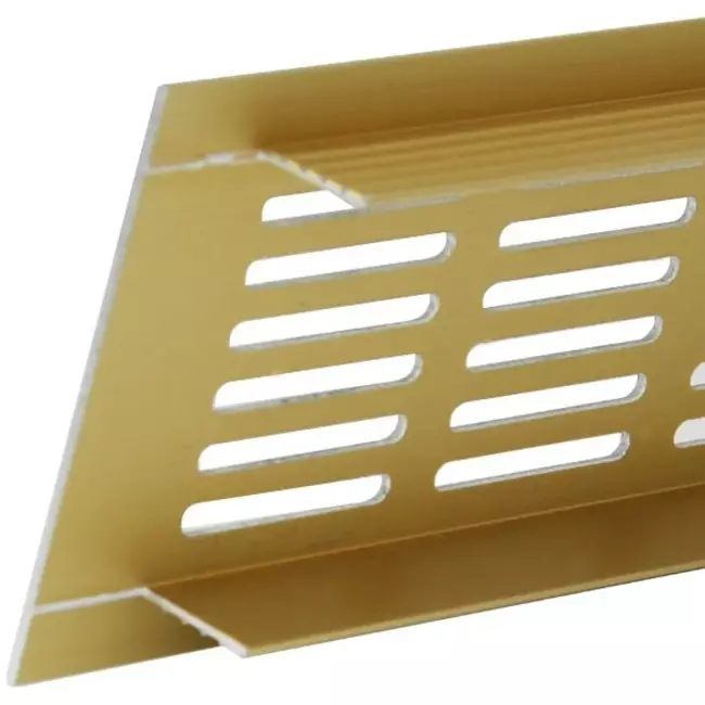 Listwa przypodłogowa aluminiowa - złota L=400mm x H=80mm -RA840G