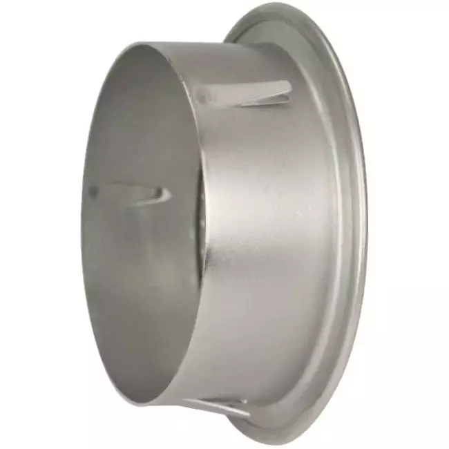 Metalowa okrągła kratka wentylacyjna wraz z tuleją montażową Ø 180 mm aluminiową - DWRA180S