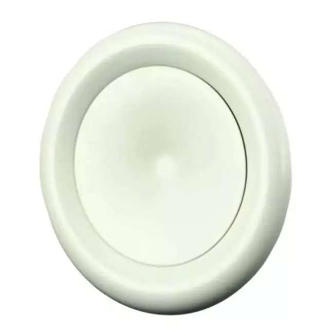Zawór wentylacyjny nawiewny metalowy Ø 200 mm RAL 9010 RAL 9010h uchwyty mocujące - DVSC-P200