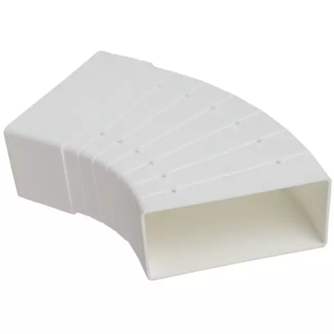 Kolano prostokątne plastikowe poziome 15-60° 110 x 55 mm - KLH15-60