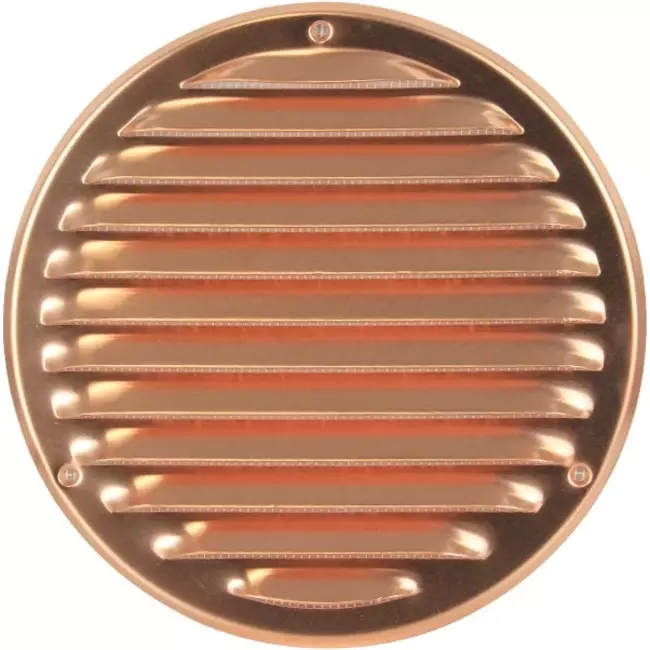 Kratka wentylacyjna metalowa okrągła Ø160 mm miedź - MR160Cu