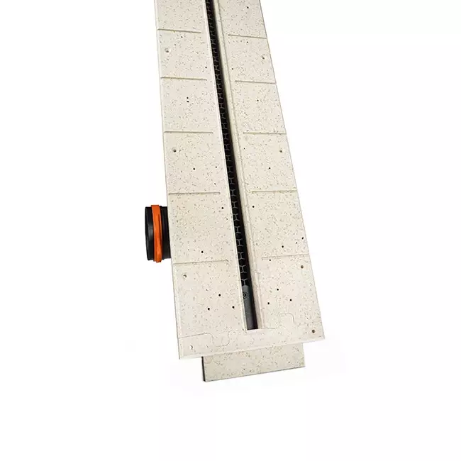 Bezramkowy nawiewnik szczelinowy Ergovent 1050 mm z przyłączem 75 mm - modułowa - 1 szczelina