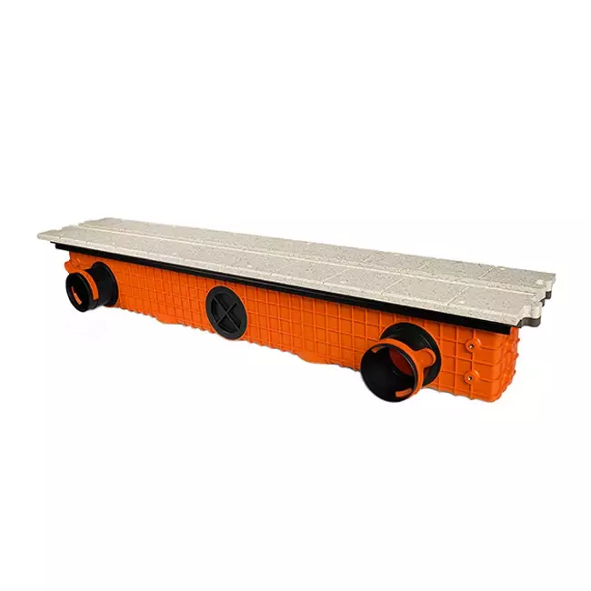 Bezramkowy nawiewnik szczelinowy Ergovent 1050 mm z przyłączem 75 mm - modułowa - 1 szczelina