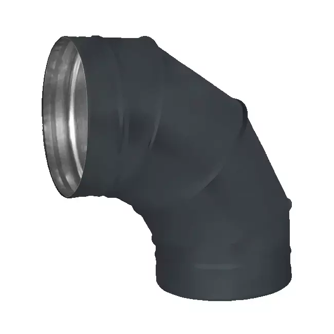 Kolanko Spiro 250 mm 90 stopni (ocynkowane) RAL7016