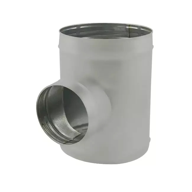 Trójnik Spiro średnica 200 mm - 125 mm (90 stopni) (ocynkowany) RAL7035