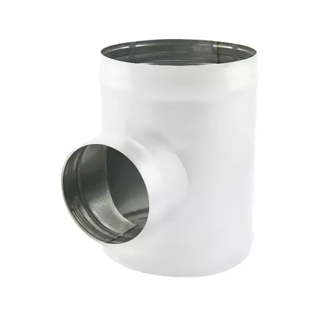 Trójnik Spiro średnica 180 mm - 180 mm (90 stopni) (ocynkowany) RAL9010
