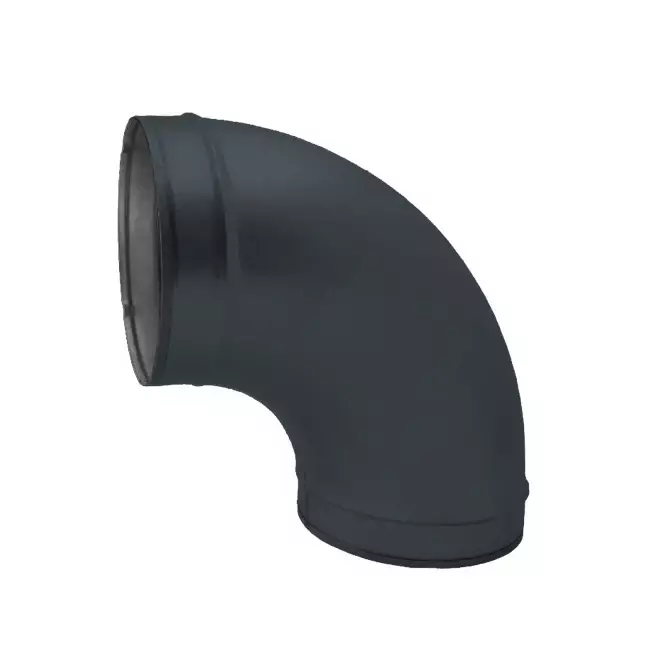 Kolanko Spiro 180 mm 90 stopni (ocynkowane) RAL7016
