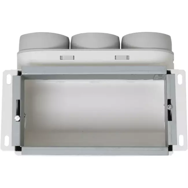 Kolektor ścienny Vent-Axia Uniflexplus z przyłączem od góry, izolowany 3 x Ø69 mm do kanału płaskiego 300 x 150 mm
