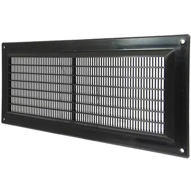 Kratka wentylacyjna plastikowa prostokątna 130x300 czarna - VR1330M