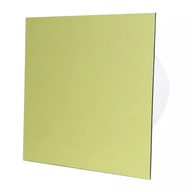 Air Roxy wyciągowy wentylator łazienkowy ze średnicą przyłącza 100 mm met Timer en Vochtsensor - front goud aluminium