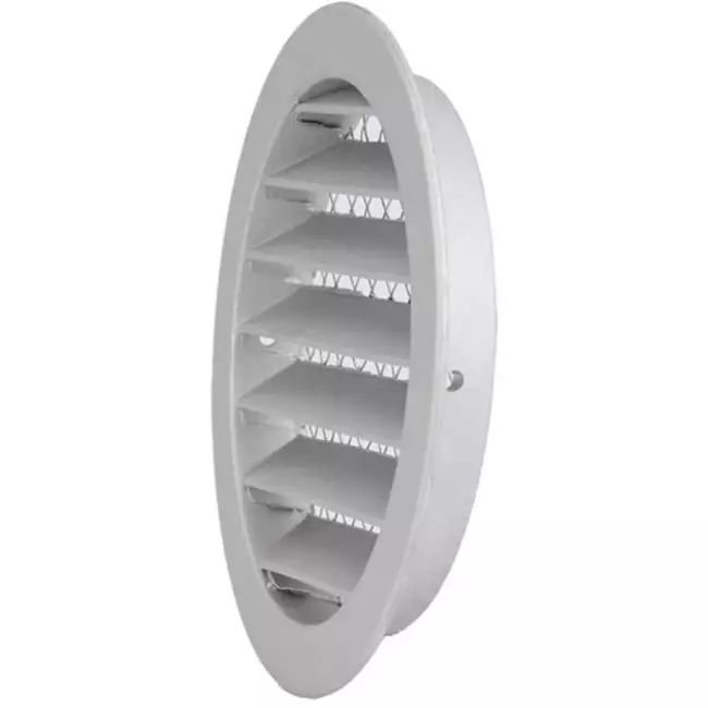 Aluminiowa zewnętrzna kratka ścienna Ø 80mm - MRA80