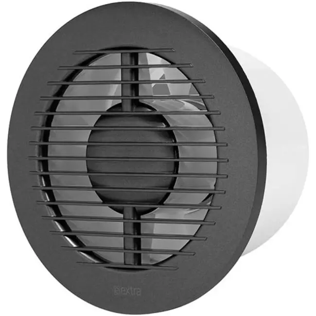Wentylator łazienkowy okrągły Ø 125 mm antracyt - basic EA125A