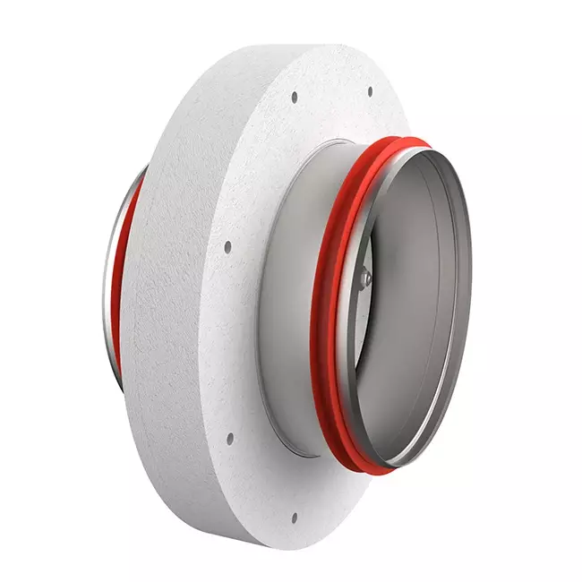 Klapa przeciwpożarowa okrągła kompaktowa 160 mm serwomotor 230V - E-FDC DD M230 D160
