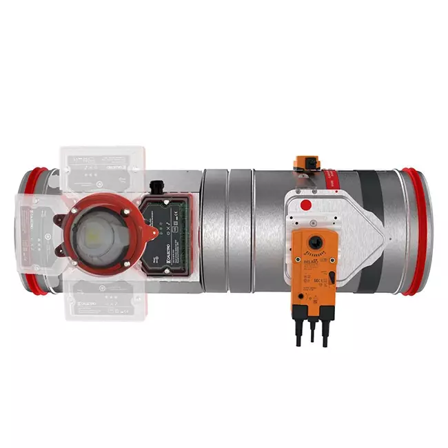 Czujnik dymu 24V do okrągłej klapy przeciwpożarowej 710 mm - E-FDC A SSA D710 24