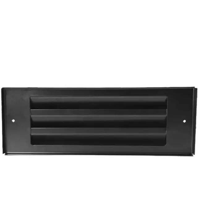 Zewnętrzna kratka ścienna do montażu natynkowego 300 mm x 100 mm CZARNA