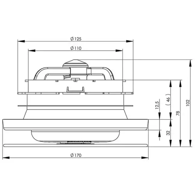 Zawór wyciągowy Zehnder ComfoValve Luna E125