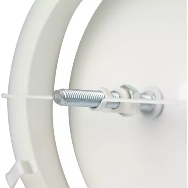 Zawór wentylacyjny nawiewny metalowy Ø 200 mm RAL 9010 RAL 9010h uchwyty mocujące - DVSC-P200
