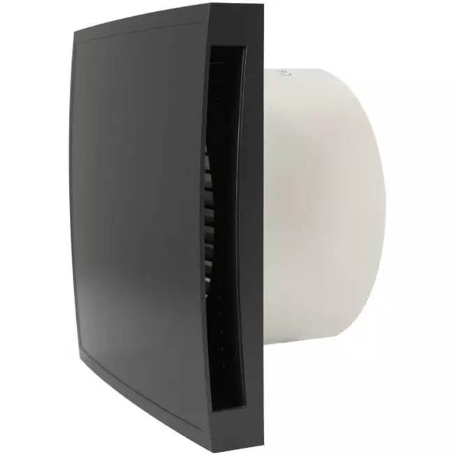 Wentylator łazienkowy Ø 100 mm antracytowy z timerem - Design EET100TA