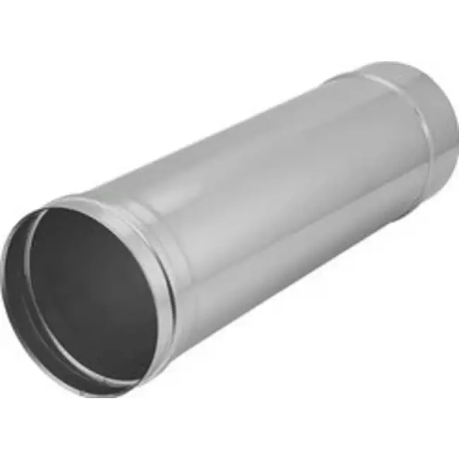 Kanał oddymiający  Ø 500 mm RVS jednościenny - L = 300 mm