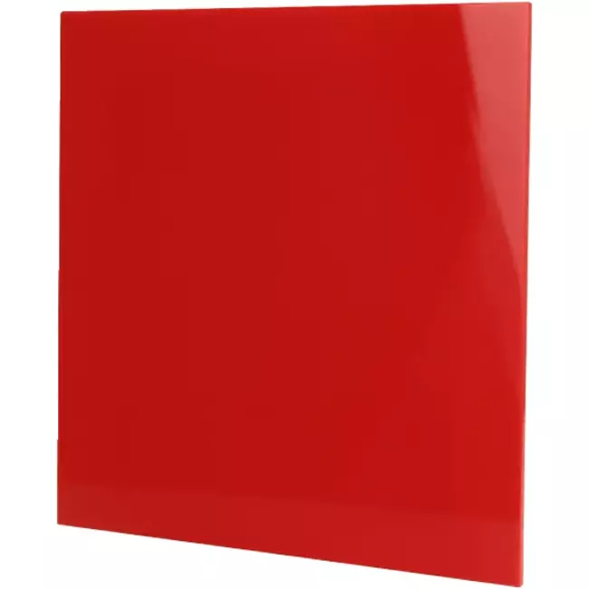 Kratka 15 x 15 cm z plastikowym frontem w kolorze czerwonym