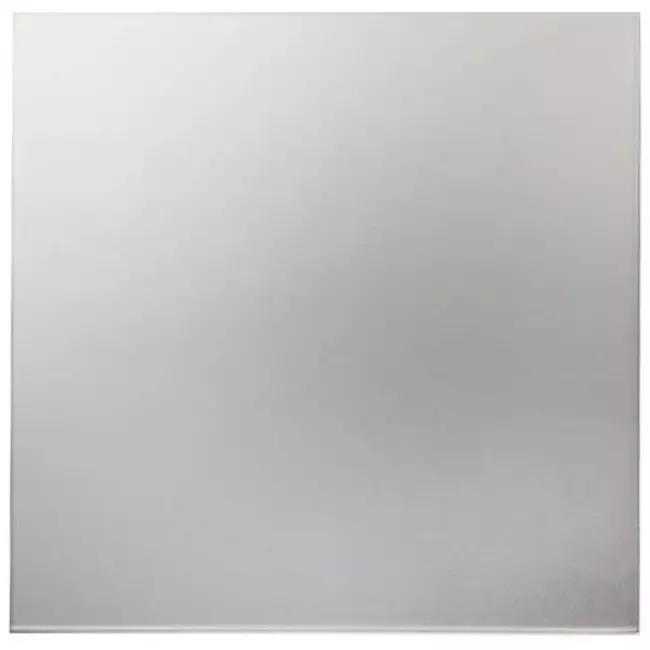 Wyciągowy wentylator łazienkowy Ø 125 mm - panel przedni ze szkła w kolorze satynowego srebra