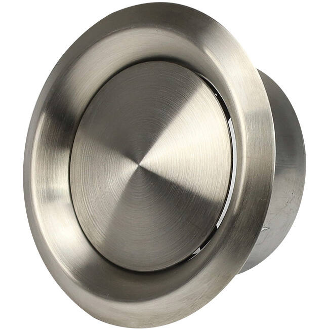 Zawór wentylacyjny ze stali nierdzewnej 125 mm wywiewny i nawiewny ze sprężynami ciernymi - DVI-C125
