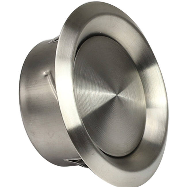 Zawór wentylacyjny ze stali nierdzewnej 125 mm wywiewny i nawiewny ze sprężynami ciernymi - DVI-C125