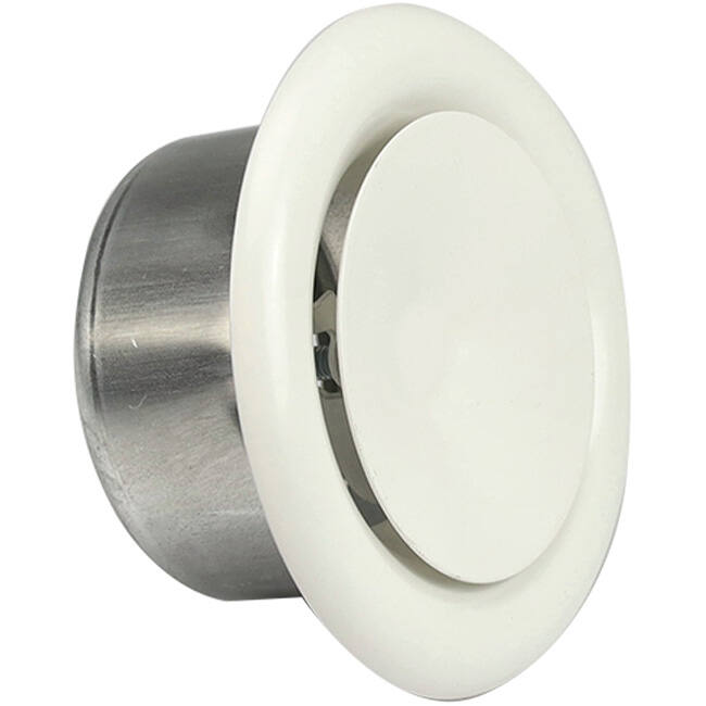 Wentylacyjny zawór zasilający 200 mm metalowy - S-DVS200 RAL9010