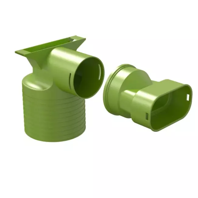 Adapter wentylacyjny Ubbink Air Excellent 35SC 125 1x90°