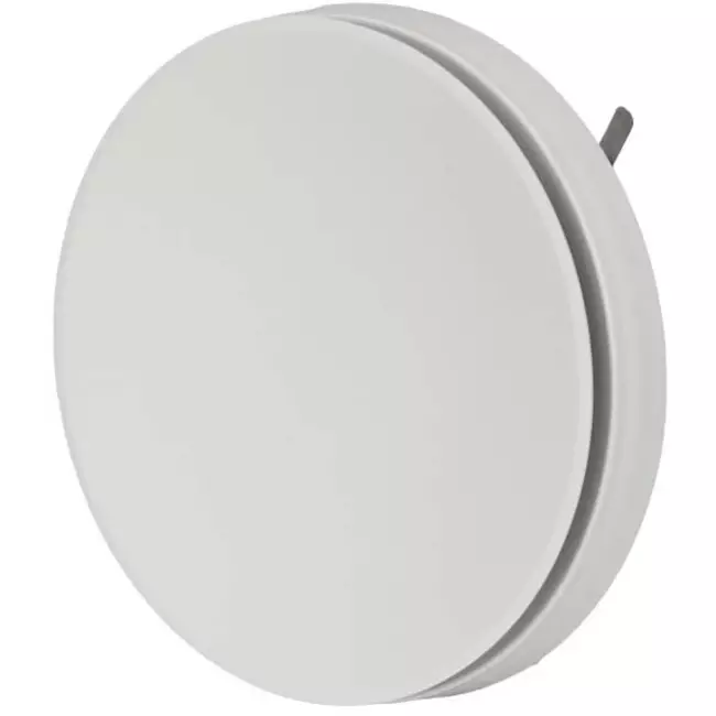Plastikowe zawory wentylacyjne doprowadzające powietrze 125mm RAL 9003 ze sprężynami ciernymi - I-Valve Rondo 125