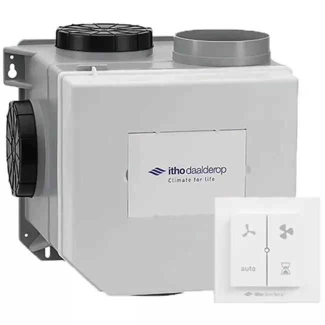 Itho Daalderop CVE-S ECO SE 325 m³/h + czujnik wilgotności + RFT-N Auto control - wtyczka euro