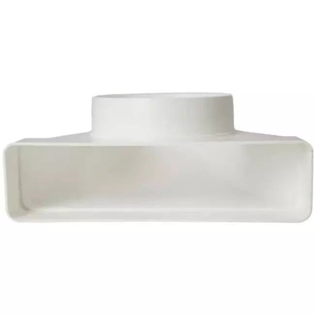 Prostokątne Plastikowe pionowe 90° kolano Ø150mm - 220x90mm KLD29-150