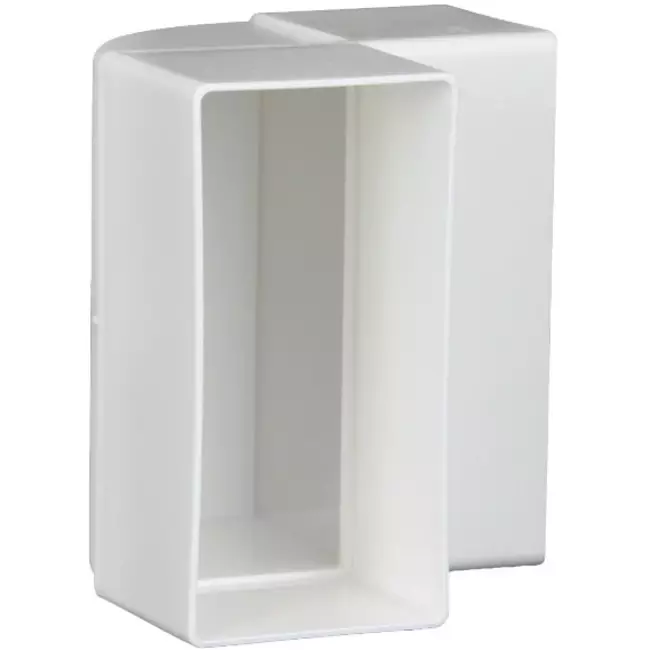 Kolano prostokątne plastikowe pionowe 90° 110 x 55 - KLV.