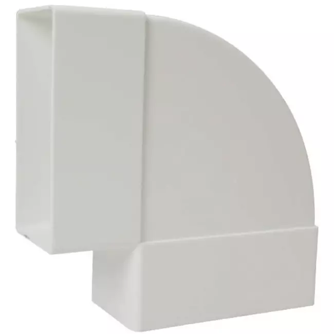 Łuk prostokątny plastikowy poziomy 90° 110 x 55 mm - KLH