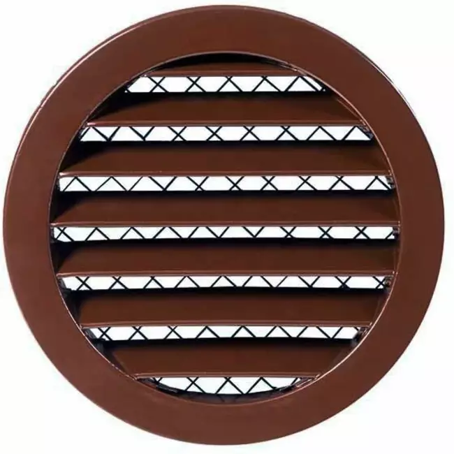 Kratka ze stopu aluminium Ø160 brązowa - MRA160B