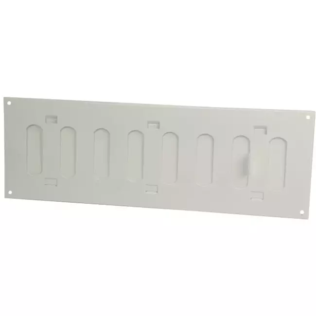 Metalowy regulowany prostokątny nawiewnik liniowy 300x100 biały - MR3010R