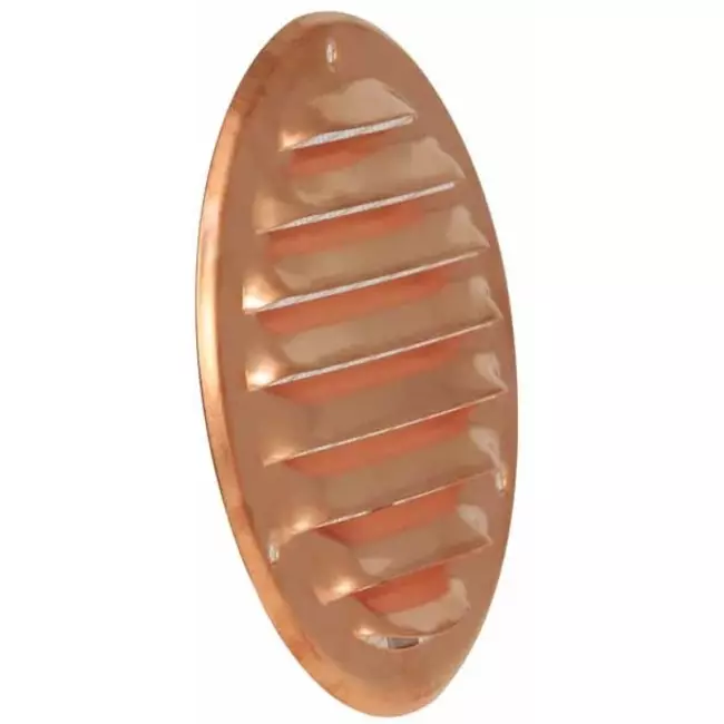 Kratka wentylacyjna metalowa okrągła 100 mm miedź - MR100Cu