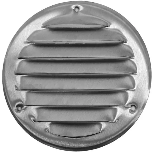 Kratka wentylacyjna metalowa okrągła 100 mm aluminiowa - MR100AL