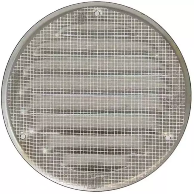 Kratka wentylacyjna metalowa okrągła 100 mm aluminiowa - MR100AL