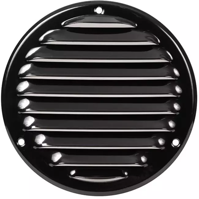 Kratka wentylacyjna metalowa okrągła Ø125 mm czarna - MR125M