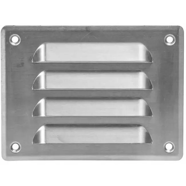 Kratka wentylacyjna metalowa prostokątna 140 x 105 mm aluminiowa - MR14105Al