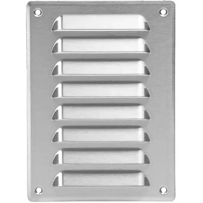 Kratka wentylacyjna metalowa prostokątna 140 x 190 mm stal nierdzewna - MR1419i