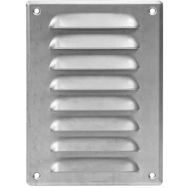 Kratka wentylacyjna metalowa prostokątna 140 x 190 mm sinc - MR1419Zn