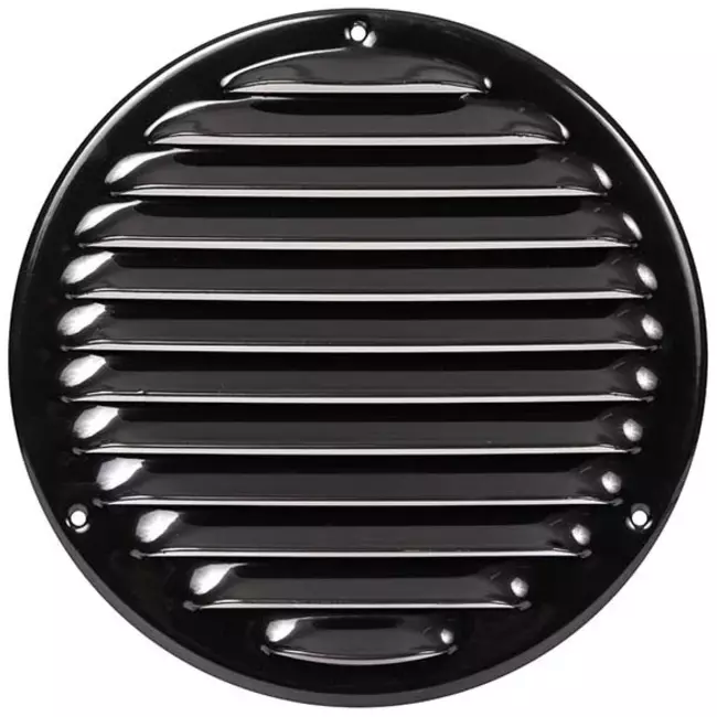 Kratka wentylacyjna metalowa okrągła Ø160 mm czarna - MR160M